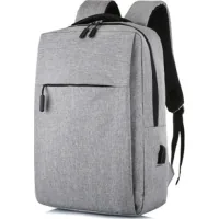 Laptop backpack Merlion 14" YT-B14-Grey USB, 32x11x41 cm Gray (34410)