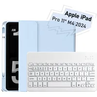 Cover for the tablet BeCover with keyboard Apple iPad Pro 11" M4 2024 Light Blue (713000)