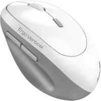 Mouse Genius Ergo 8350S AI Silent Wireless White/Grey (31030041401)
