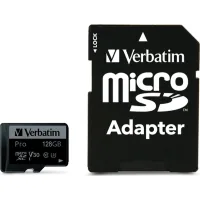 Memory card Verbatim 128GB microSDXC class 10 UHS-I PRO (47044)