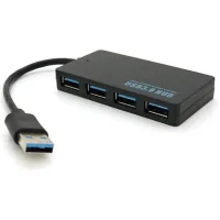 Концентратор Voltronic USB 3.0 to 4xUSB 0.14m flat black (YT-3HF4/2TB)