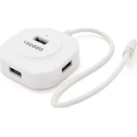 Концентратор VEGGIEG USB-C 4xUSB 2.0 0.2m white (YT-TC-V-C242)