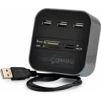 Концентратор Voltronic USB 2.0 to 3xUSB 2.0 + SD/MMC/TF/M2 black (CUB3-B)