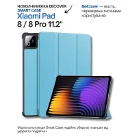 Cover for the tablet BeCover Smart Case Xiaomi Pad 8 / 8 Pro 11.2" Blue (714580)