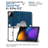 Cover for tablet BeCover Smart Case Xiaomi Pad 8 / 8 Pro 11.2" Good Night (714588)