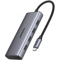 Порт-реплікатор Ugreen Dock CM498 USB 3.0 Type-C -> 1хUSB-A 3.0/3хUSB-A 2.0/2xHDMI 4K 30Гц PD (35897)