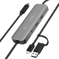 Hub J5create USB-C + USB A to 2xUSB + USB-C switch hub (JCH462-N)