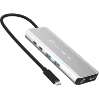 Hub J5create USB-C 6-in-1 2xUSB 3.2 + USB-C PD 100W + USB-C + HDMI 8K + RJ45 2.5Gbps aluminum (JCD403-N)