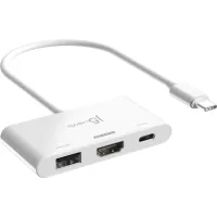 Hub J5create USB-C 3-in-1 HDMI + USB + USB-C PD white (JCA399-N)