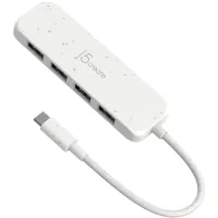 Hub J5create USB-C to 4xUSB-A 3.2 10Gbps white (JCH341EW-N)