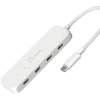 Hub J5create USB-C to 4xUSB-C 3.2 10Gbps white (JCH345EW-N)
