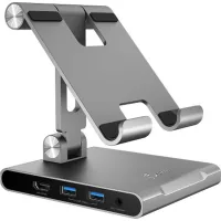 Port replicator J5create Dock-Station Ipad USB-C 8-in-1 (HDMI/PD/card reader/USB-A/USB-C/Audio) (JTS224-N)