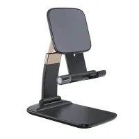 Підставка до планшета та телефона Knight Foldable Desk Mobile Phone Holder Stand (Alloy) Black Essager (EZJZM-QS01)