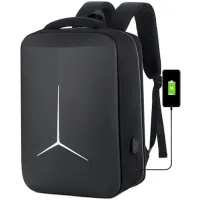 Laptop backpack Voltronic 15.6", TT-2020-2B, Nylon, Polyester, Oxford, Black, USB (TT-2020-2B)
