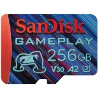 Memory card SanDisk 256GB microSDXC class 10 UHS-I U3 V30 A2 GamePlay (SDSQXAV-256G-GN6XN)