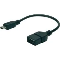 Adapter USB 2.0 AF to mini-B 5P OTG 0.2m Digitus (AK-300310-002-S)