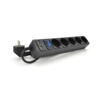 Мережевий фільтр живлення Merlion 5 розеток, 1,8 м + 2*USB (B518U)