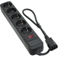 Network power filter Patron 0.5 m3*1mm2 (SP-1052U) 5 outlets BLACK (EXT-PN-SP-1052U)