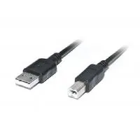 Printer cable USB 2.0 AM/BM 2.0m Pro black REAL-EL (EL123500026)