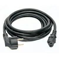 Кабель живлення Kingda С13 - CEE 7/7, переріз проводів 3x1.0, 3м (PC6065-3m)