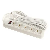 PowerPlant mains filter 7 m, 5 sockets, 3x1.5mm2, European standard (JY-1056/7) (PPSA10M70S5)