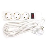 PowerPlant mains filter 1.8 m, 3 sockets, 3x1.5mm2 (PPSA10M18S3B)