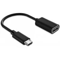 Adapter OTG USB 2.0 AF to Micro 5P 0.1m black XoKo (XK-AC130-BK)