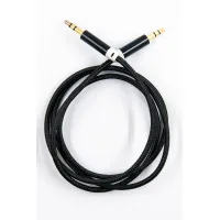 Кабель мультимедійний 3.5mm M to 3.5mm M 1.0m black Dengos (AUDIO-PLS-UG-BLACK)