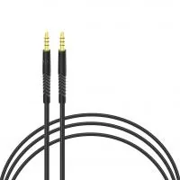 Кабель мультимедійний 3.5mm M to 3.5mm M 1.2m black Intaleo (1283126487538)