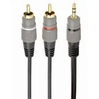 Кабель мультимедійний 3.5mm M to 2xRCA M 1.5m Cablexpert (CCA-352-1.5M)