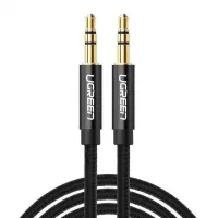 Кабель мультимедійний 3.5mm M to 3.5mm M 1.0m AV112 black Ugreen (50361)