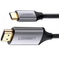 Adapter Ugreen Type-C M to HDMI M 1.5m MM142 Alum. (Gray\Black) (50570)