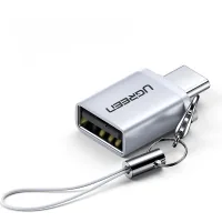 Adapter OTG USB 3.0 AF to USB-C gray Ugreen (50283)