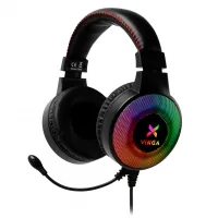 Headphones Vinga HSCU-100 Gaming LED Black (HSCU-100)