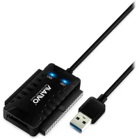 Adapter Maiwo USB 3.0 to 2.5/3.5'' IDE/SATA HDD/SSD, 5.25'' CD-R, PA 2V/2A (K132U3IS)