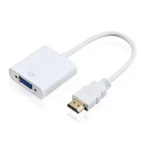 Adapter HDMI M to VGA F (with audio and power cables from USB) ST-Lab (U-990 white)
