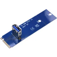 Riser Dynamode NGFF M.2 Male to USB 3.0 Female for PCI-E 1X (RX-riser-M.2-USB3.0-PCI-E)
