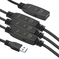 Adapter USB 3.0 AM - AF, 30 m, active PowerPlant (CA912872)