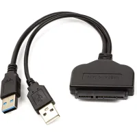 Adapter 2*USB 3.0 to SATA III, 15 cm PowerPlant (CA913138)