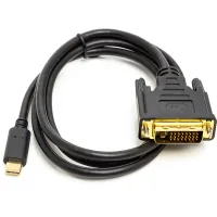 Adapter USB Type-C 3.1 to DVI (24+1) (M) 1.0m PowerPlant (CA912124)