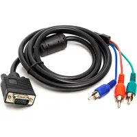 Adapter VGA (M) to 3*RCA (M), 1080p 1.0m PowerPlant (CA912001)