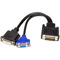 Adapter DVI-I (M) to DVI-D (F) + VGA (F), 0.3m PowerPlant (CA912551)