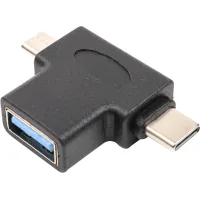 Adapter USB 3.0 Type-C, microUSB (M) to USB 3.0 OTG AF PowerPlant (CA913121)