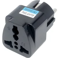 Adapter US/UK/AU to EU Dynamode (EU Adapter black)