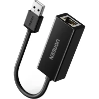 Adapter USB 2.0 AM to RJ45 Ethernet 100Mbps CR110 Ugreen (20254)