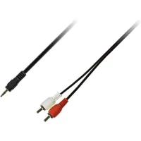 Кабель мультимедійний 3.5mm M to 2xRCA M 3.0m Piko (1283126473906)