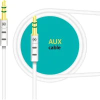 Кабель мультимедійний 3.5mm M to 3.5mm M 1.0m white Piko (1283126489167)