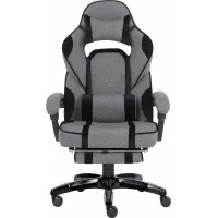 Крісло ігрове GT Racer X-2749-1 Gray/Black Suede (X-2749-1 Fabric Gray/Black Suede)