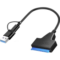 Adapter USB3.0 Type-A/C HDD 2.5" SATA II/III / SSD Dynamode (DM-AD-SATA-U3)