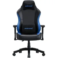 Крісло ігрове Anda Seat Luna Color PVC Size L Black/Blue (AD18-48-BS-PV)